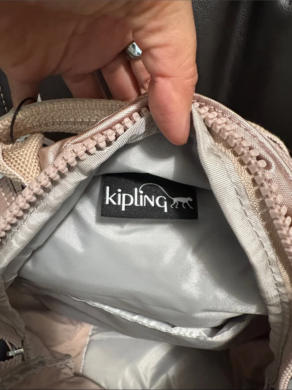 Kipling Women’s Seoul Small Tablet Backpack in Quartz Metallic
